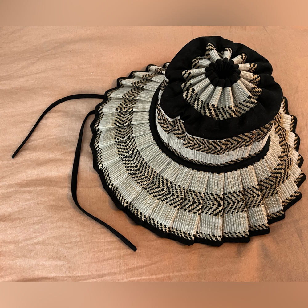 Lorna Murray Black and Cream Women's Hat